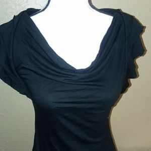 Ruffles sleeves racerback top